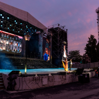 Opereta Veselá vdova DJKT Plzeň Lochotínský Amfiteátr