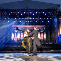 Opereta Veselá vdova DJKT Plzeň Lochotínský Amfiteátr