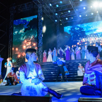 Opereta Veselá vdova DJKT Plzeň Lochotínský Amfiteátr