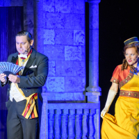 Opereta Veselá vdova DJKT Plzeň Lochotínský Amfiteátr